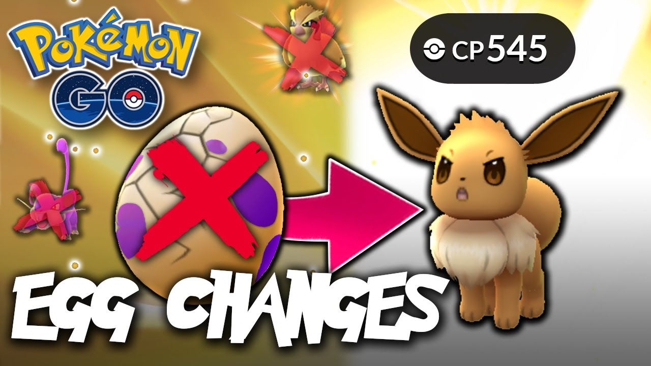 Niantic confirms Eevee 5KM hatch, Pidgey and Rattata no longer