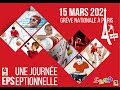 Action nationale du snepfsu a paris  15 mars 2024