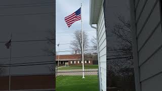 30' Fiberglass flagpole with 6x10 flag 