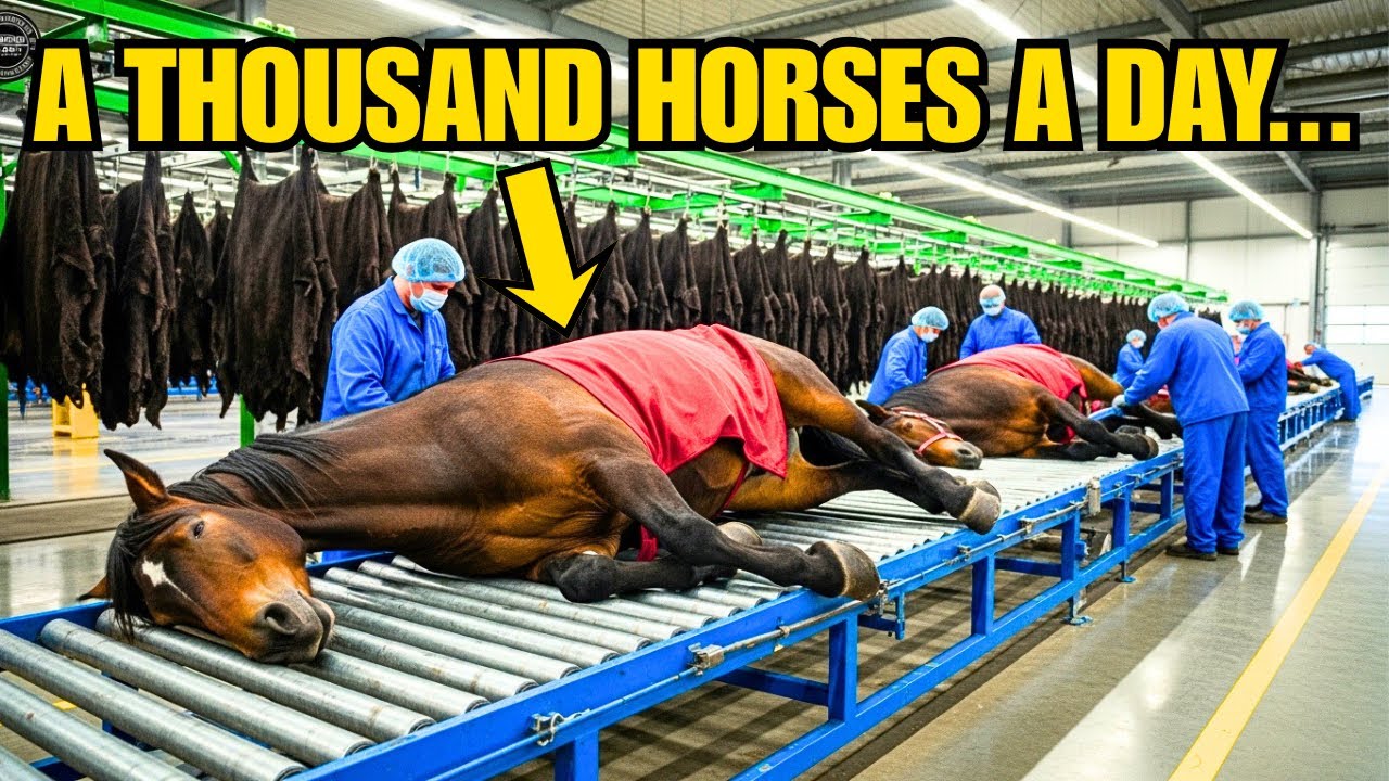 The Full Horse Industry Process: From Industrial Farming to Meat Processing