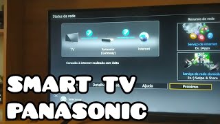 Como restaurar padrão de fábrica | Smart TV Panasonic Viera | Problema de conexão internet