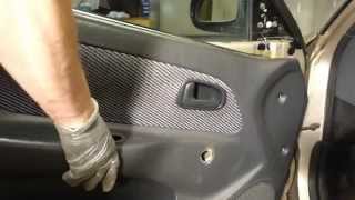 How to replace door trim panel Toyota Corolla. Years 1991 to 2000