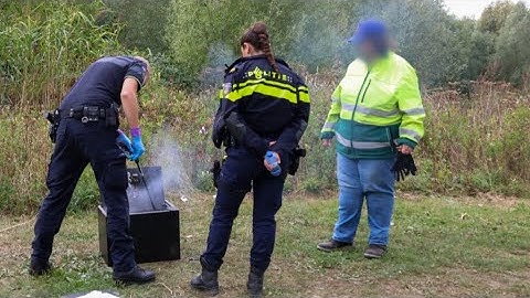 Rokende kluis gevonden in Broekpolder, houdt mogelijk verband met inbraak