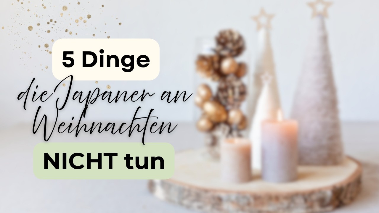5 Dinge, die Japaner NICHT zu Weihnachten tun (und wir sollten auch aufhören)