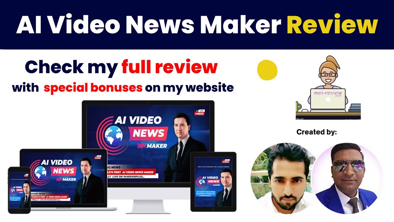 AI Video News Maker Review & Bonus: Make Pro News with Faceless AI Anchors, Realistic Voiceovers