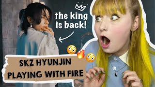 IM DEAD. [Stray Kids:SKZ-PLAYER] Hyunjin "Play With Fire" (원곡 : Sam Tinnesz) STAY REACTION