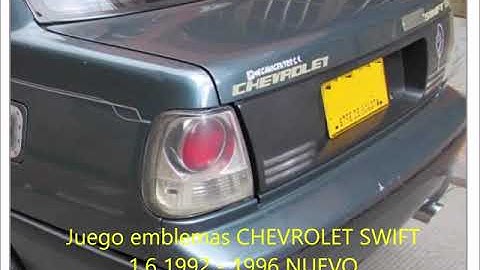 Juego emblemas CHEVROLET SWIFT 1 6