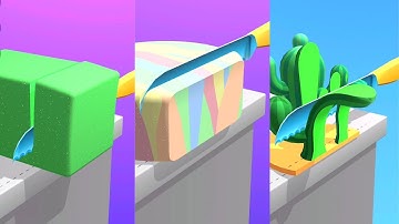 Very satisfying and relaxing ASMR slicing game | part 123