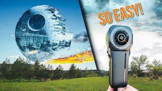 BEST CAMERA FOR VFX ARTISTS / Easy Insta360 Death Star Tutorial screenshot 1