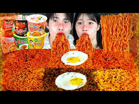 ASMR MUKBANG| 직접 만든 불닭볶음면 특집 먹방 & 레시피 FIRE NOODLES EATING
