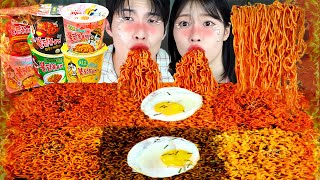 ASMR MUKBANG| 직접 만든 불닭볶음면 특집 먹방 &amp; 레시피 FIRE NOODLES EATING