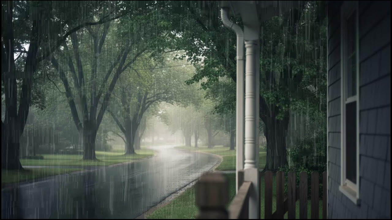 Dark Forest Rain at Night 🌲 Soothing Rain Sounds for Quality Sleep, Deep Focus, and Calmness Mind