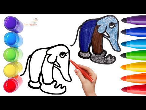 كيفية رسم ليريلي لاريلا اللطيفة الرسم والتلوين للأطفال والصغار