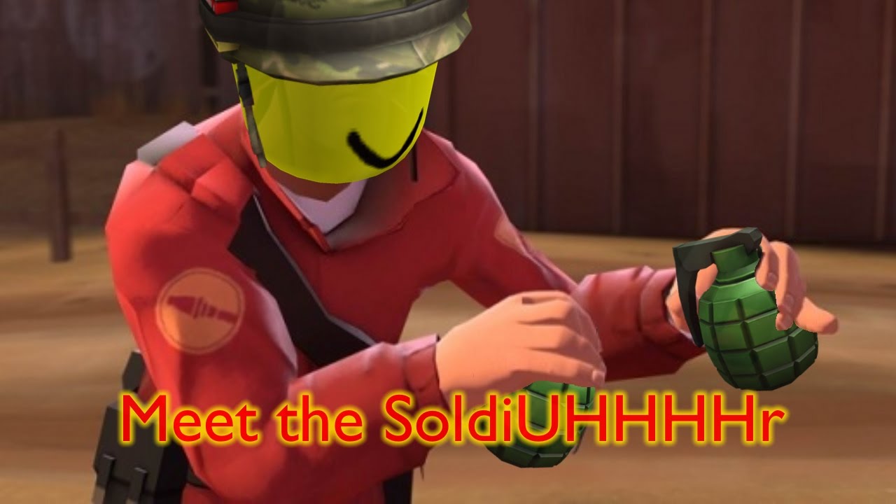 Meet The Soldier But Every Death Is Replaced With A Roblox Death Sound - tf2 roblox soldier