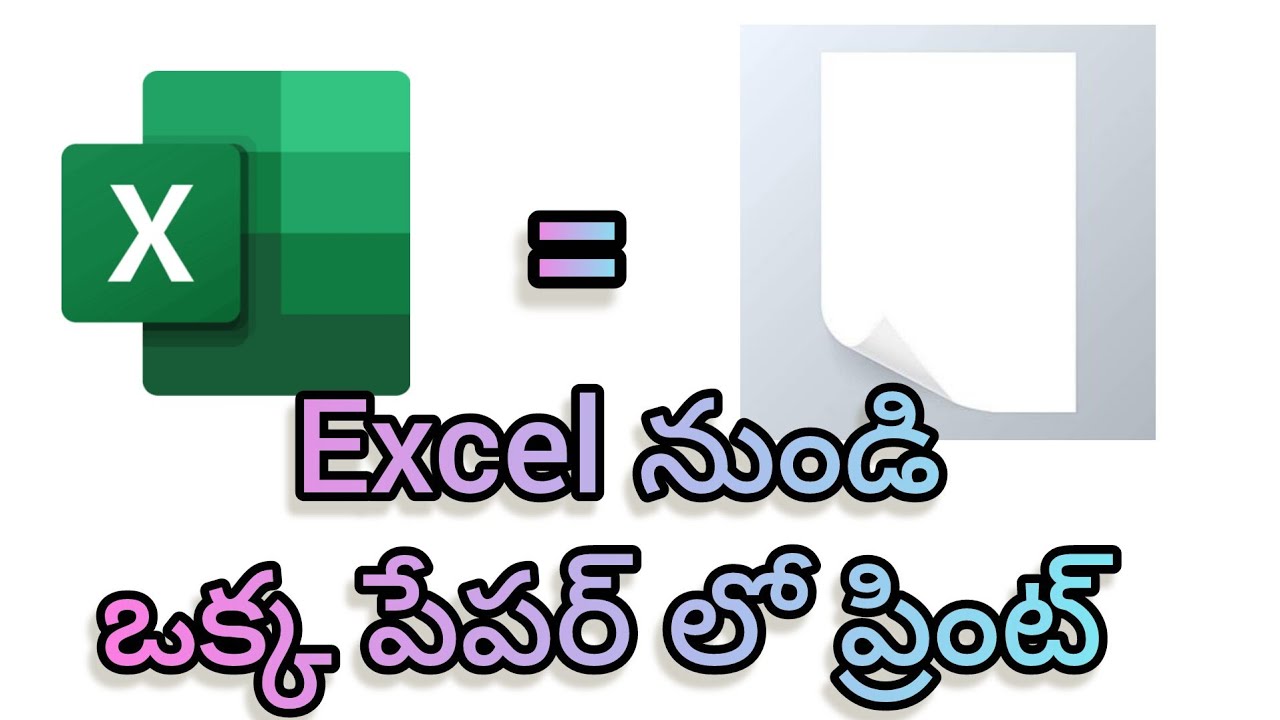 One page print in excel, one page setup in Excel 