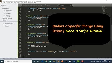 Node Js | How to update a specific charge in stripe using Node Js | Stripe Tutorial