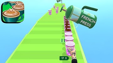 Coffee Stack ​- All Levels Gameplay Android,ios (Levels 387-389)