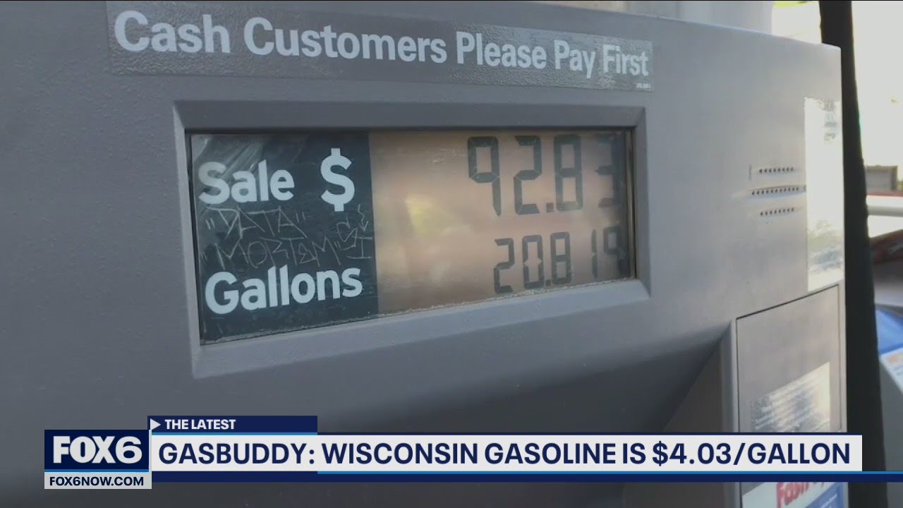 Wisconsin gas prices, 4/gallon average reported FOX6 News Milwaukee