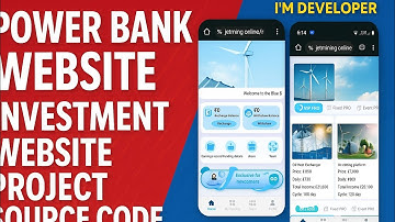 Blue power bank source code investment app power bank || create own website like daily earning apps