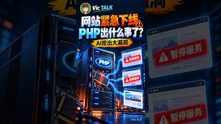政府网站紧急下线！PHP漏洞如何引发全球抢修，AI又做了什么？｜Vic TALK