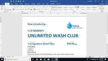 Word Processing - Video 4 - Challenge 1