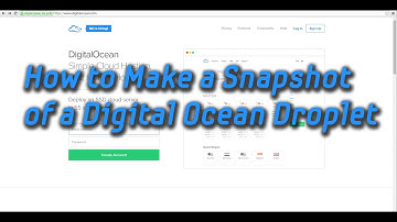 How to Make a Snapshot Of a Digital Ocean Droplet