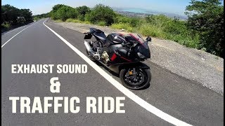 New 1000rr exhaust sound and Traffic Ride