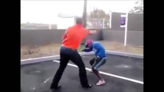 Gigantic Bully Picks On Tiny Man One Punch Knockout