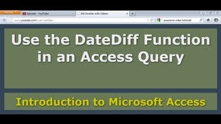 Use the DateDiff Function in an Access Query