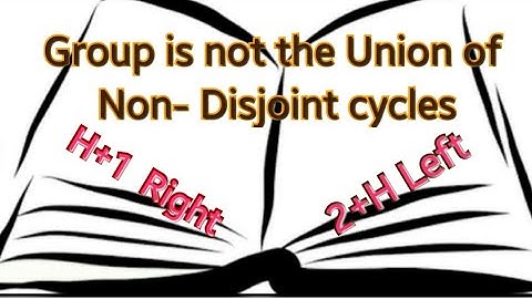 Group is not Union of non disjoint sets-LC13-IIT JAM-CSIR NET-Bsc