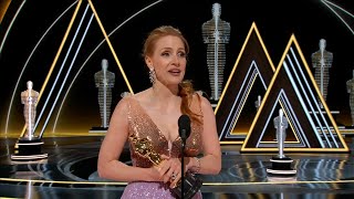 Jessica Chastain wins Best Actress for The Eyes of Tammy Faye