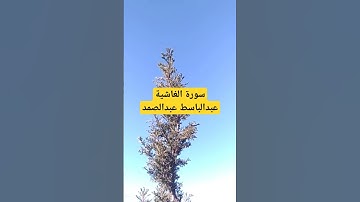 سورة الغاشية#بصوت فضيلة الشيخ عبد الباسط عبد الصمد رحمه الله تعالى