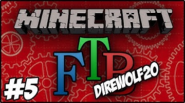 Minecraft: DireWolf20 Feed The Beast - Xychoridite Brick, Aluminum Torch and Linking Book #5