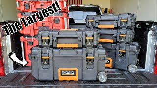 RIDGID 28" Rolling Mobile Job Box Model# 249646 | Modular Tool Box Compatible with 22" Pro Gear