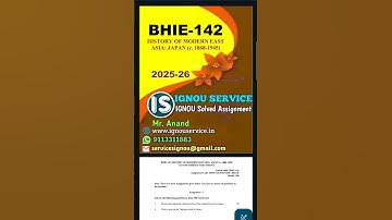 BHIE-142 Solved Assignment English Medium 2025-26 #ignou #ignousolvedassignment #ignouassignment