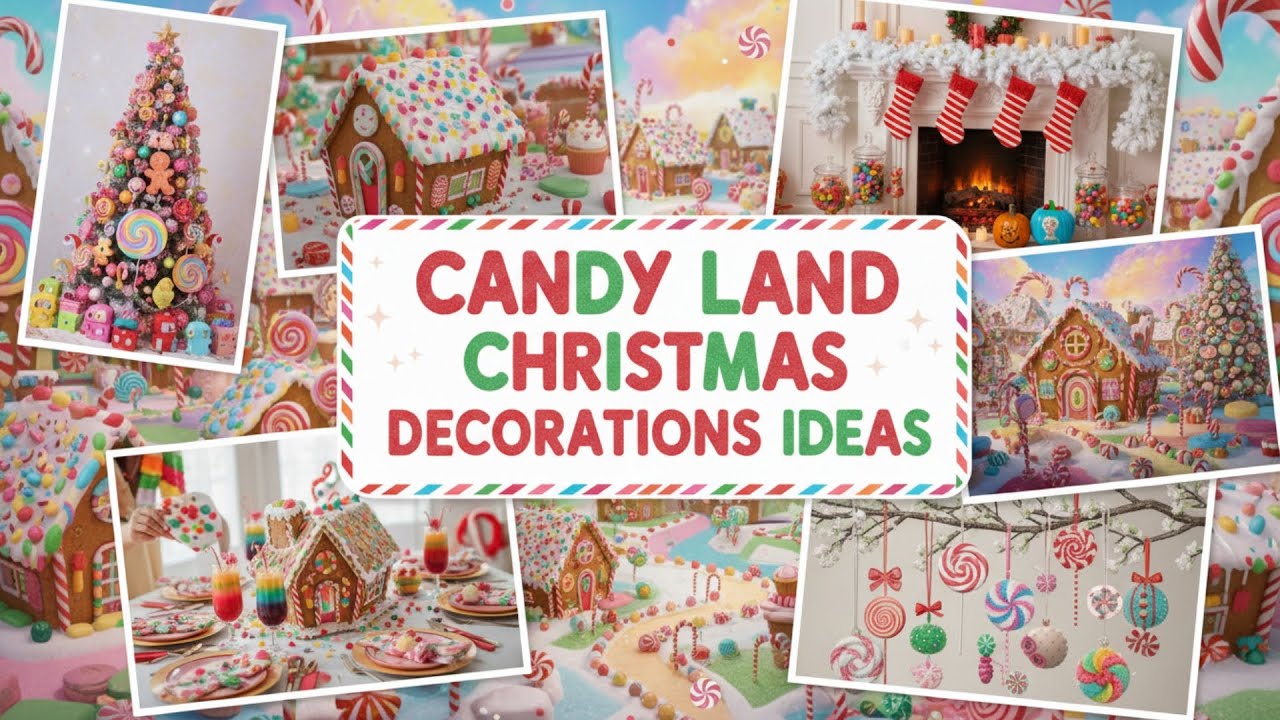 Candy Land Christmas Decorations Ideas to Sweeten Your Holiday Home