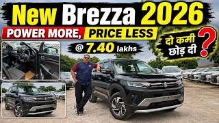 ₹7.40 Lakh की New Brezza 2026 😲 Worth Buying or Not? Full Walkaround & Review | GST Benefit #brezza