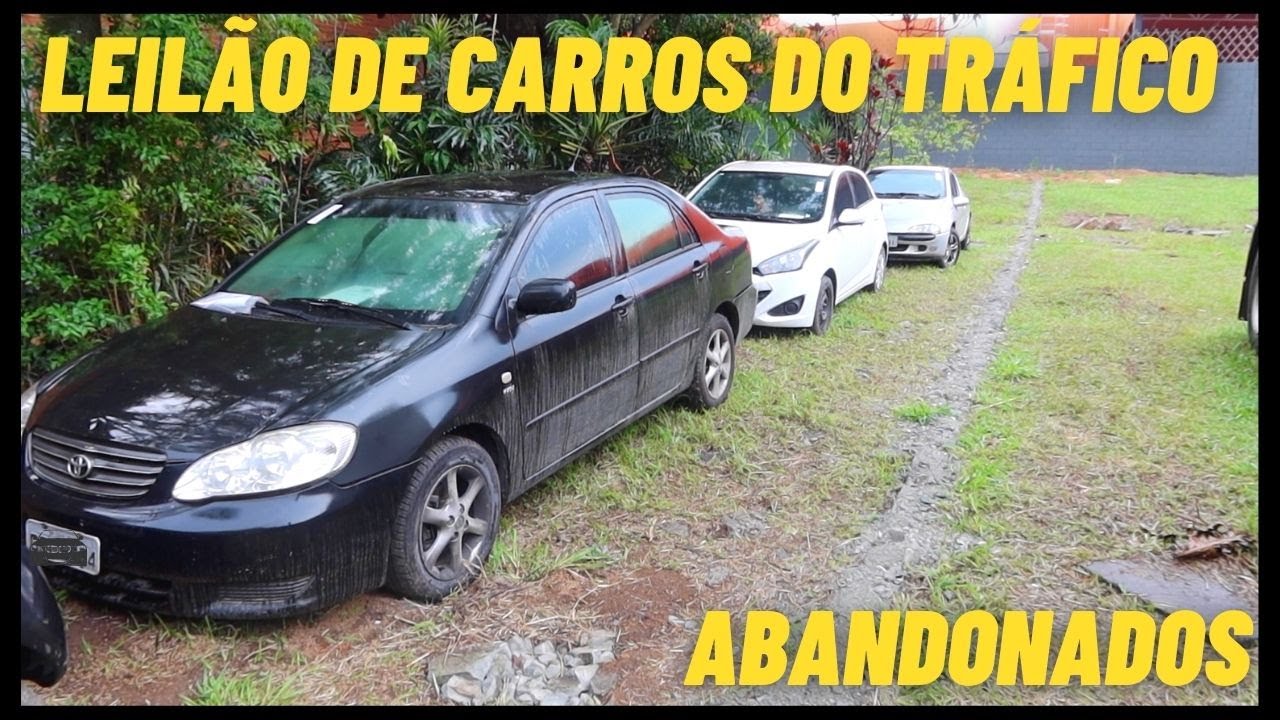 LEILÃO DE CARROS ABANDONADOS E MUITO NOVOS *do tráfico de drogas*