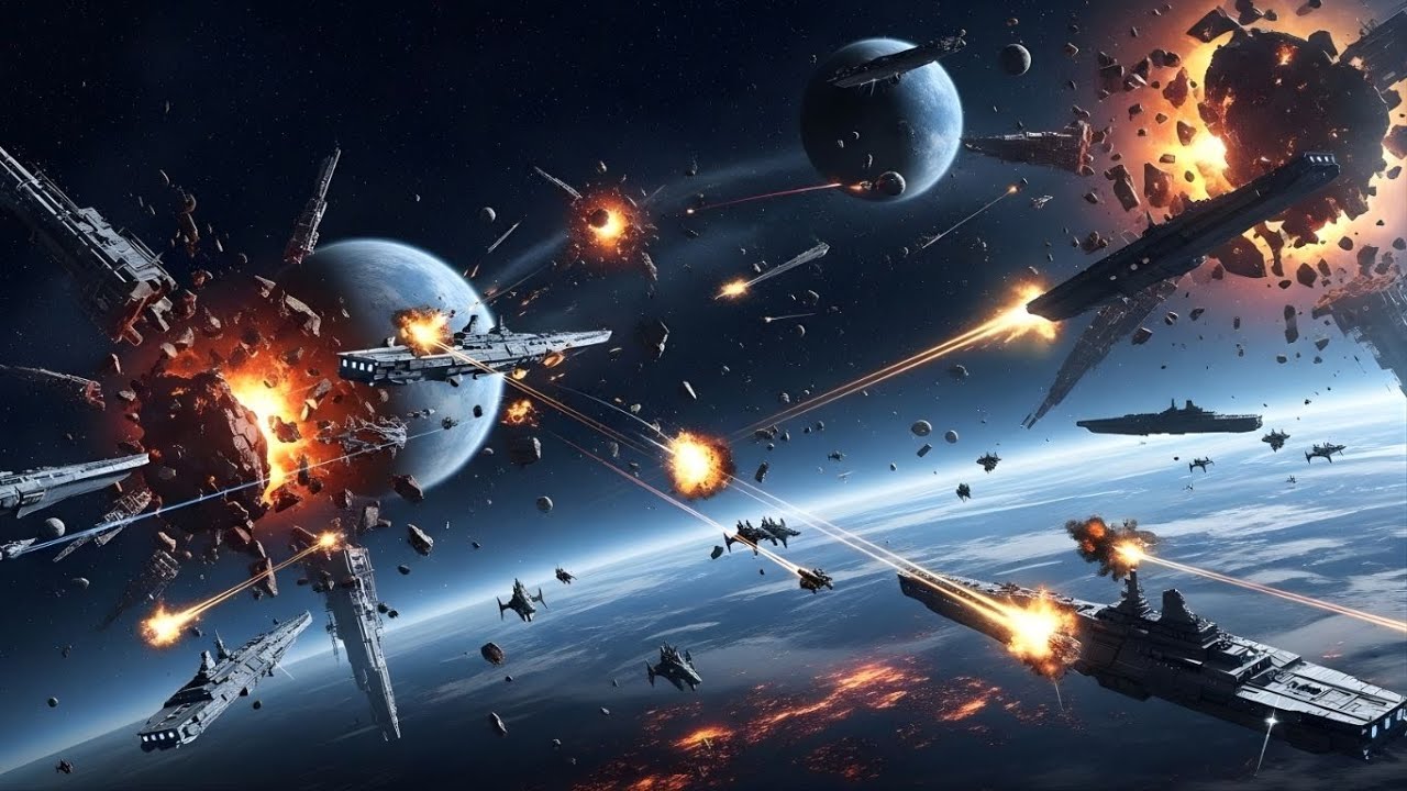 Война, потрясшая галактику — имя человечества звучит в страхе. Научная фантастика.