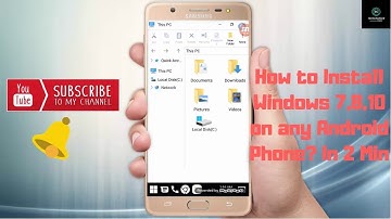 How to Install Windows 7,8,10 on any Android Phone? |In 2 Min With Proof|