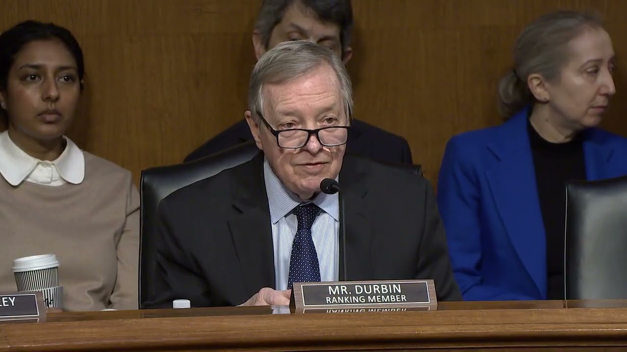 DURBIN DETAILS INHUMANE CONDITIONS, DEATHS AT ICE DETENTION FACILITIES