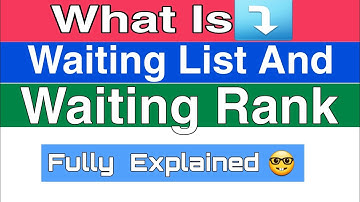 +3 Waiting List and Waiting Rank 2020 Plus Three Waiting List And Waiting Rank Explain in Odia