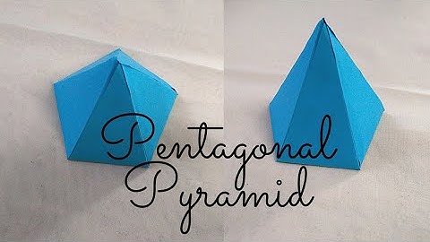 How to make a Pentagonal Pyramid with paper || Paper Pentagonal Pyramid