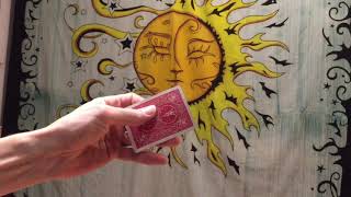 Disappearing card trick