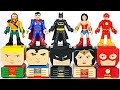DCジャスティスリーグティキトーテム! バットマン, スーパーマンがブロックに変身! | ドゥドゥポップトイ