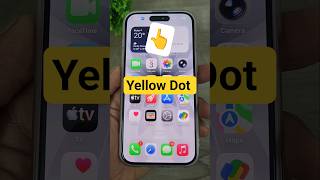 iphone 16 yellow dot on screen kaise hataye #iphone #techshorts