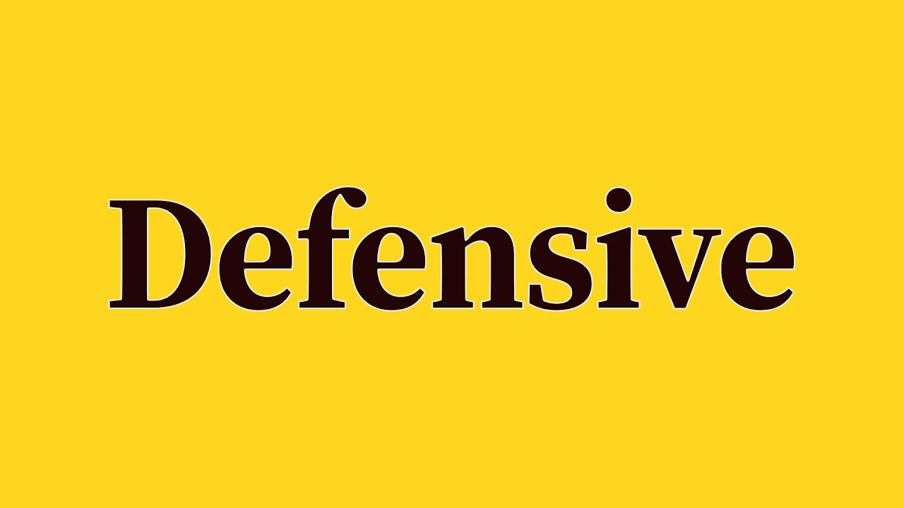 Defensive Pronunciation and Meaning