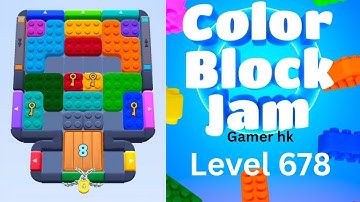 Color block jam Level 678 Walkthrough Solution 