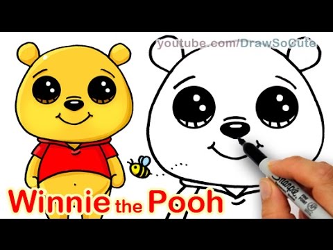 How To Draw Disney Winnie The Pooh Bear Cute And Easy