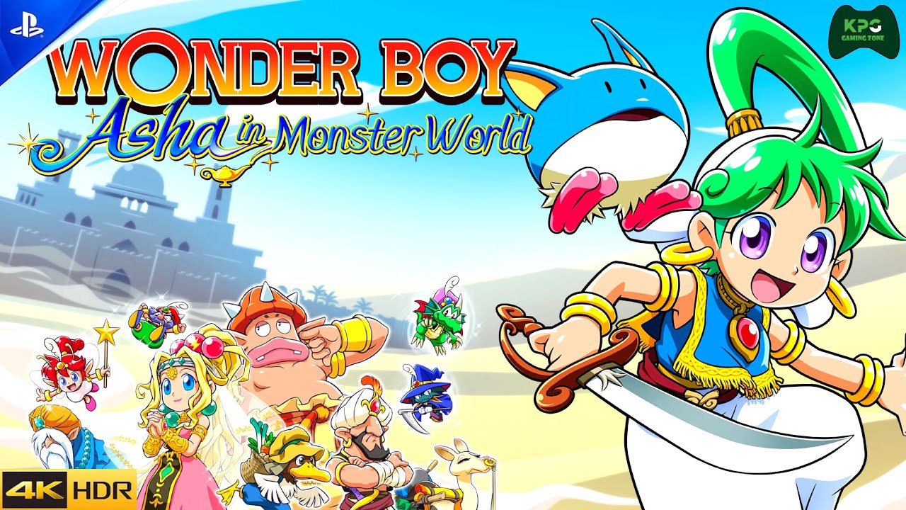 Wonder Boy: Asha in Monster World - Walkthrough Gameplay 4K 2160p 60FPS Ultra HD